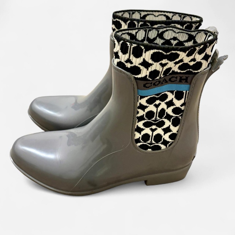 Coach Rivington Rain Booties Women’s Size 8